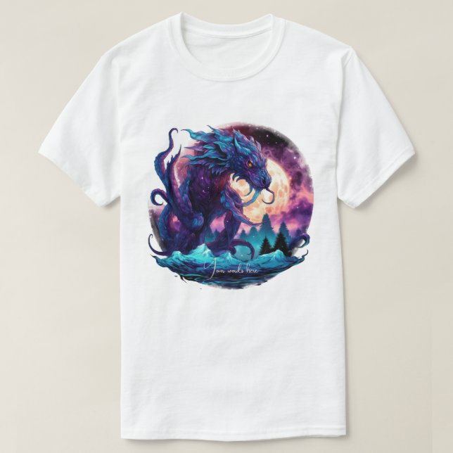 Erstellen Sie Ihren eigenen mythischen Kraken-Wass T-Shirt (Design vorne)