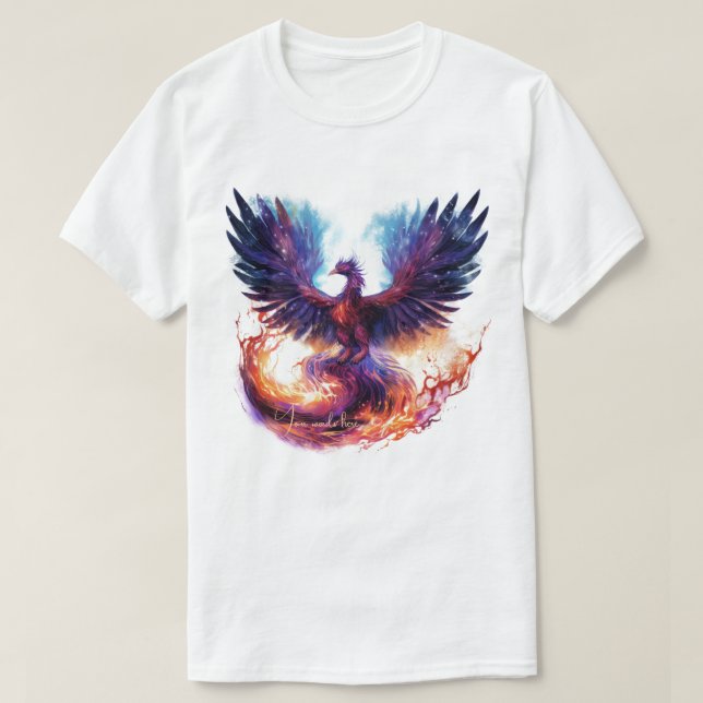 Erstellen Sie Ihren eigenen mythischen Phoenix-Fir T-Shirt (Design vorne)