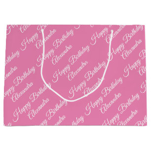 Erstellen Sie Ihren eigenen Namen Geburtstag Mädc Große Geschenktüte