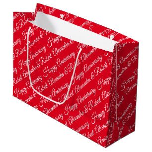 Erstellen Sie Ihren eigenen Namen Jubiläum Große G Geschenktüte