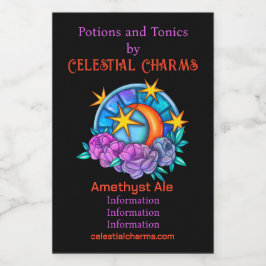 Erstellen Sie Ihren eigenen Niedlichen Mond, Ihre  Weinetikett