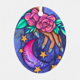 Erstellen Sie Ihren eigenen Niedlichen Mond, Stern Ornament Aus Metall