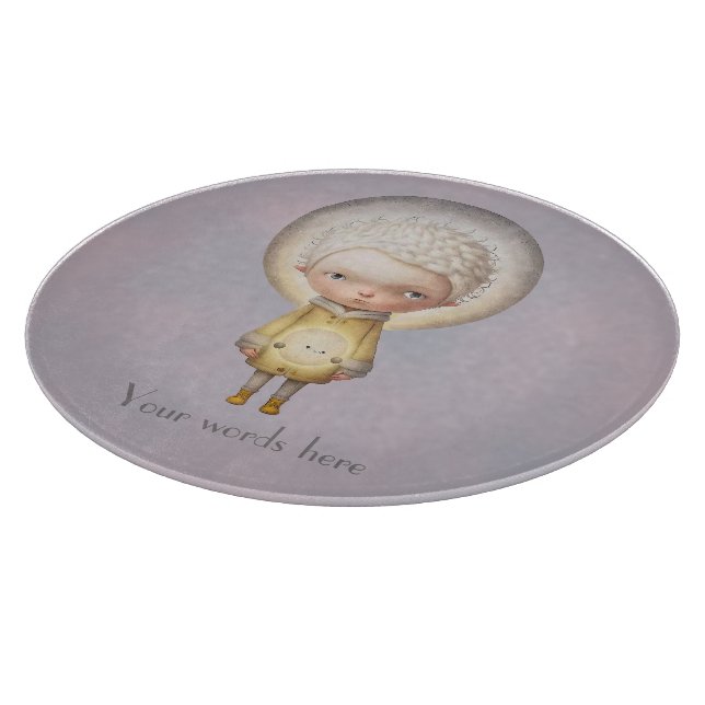 Erstellen Sie Ihren eigenen Niedlichen Mondjungen Schneidebrett (Ecke)