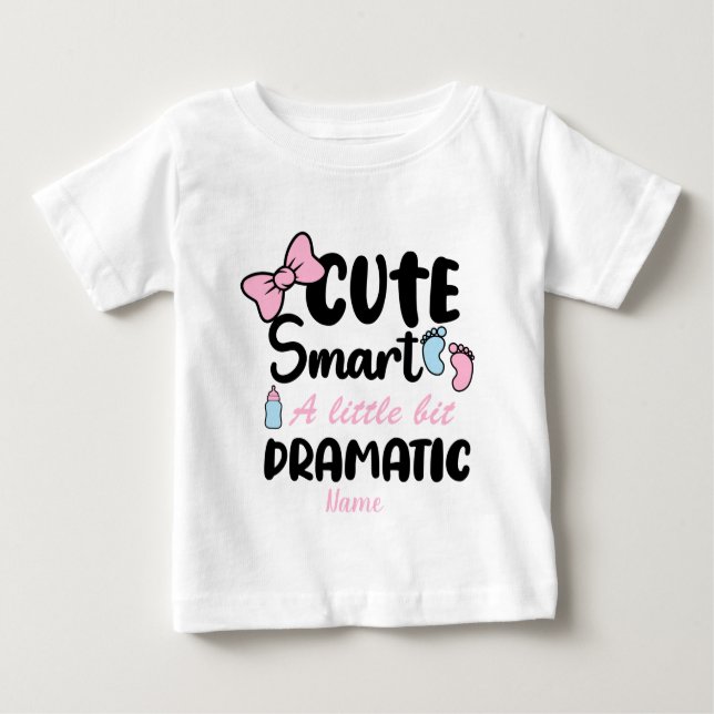 Erstellen Sie Ihren eigenen Niedlichen Smart ein w Baby T-shirt (Vorderseite)