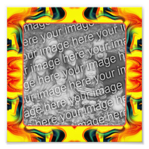 Erstellen Sie Ihren eigenen orangen und gelben Rah Fotodruck