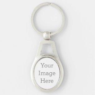 Erstellen Sie Ihren eigenen Oval Metal Schlüsselan Schlüsselanhänger