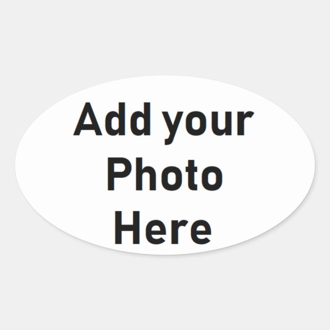 Erstellen Sie Ihren eigenen Oval Shaped Aufkleber (Vorderseite)