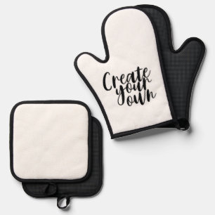 Erstellen Sie Ihren eigenen Oven Mitt Ofenhandschuh & Topflappen-Set