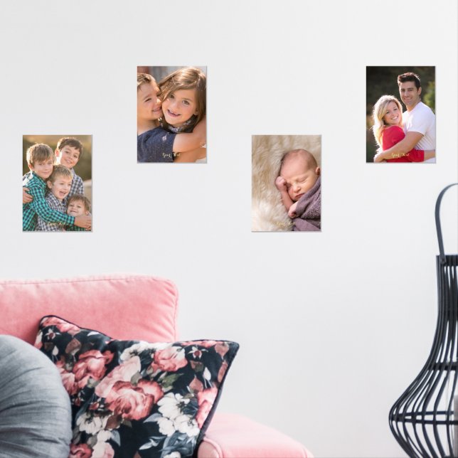 Erstellen Sie Ihren eigenen Personalisierten Foto- Bilderwand Sets (Wohnzimmer)