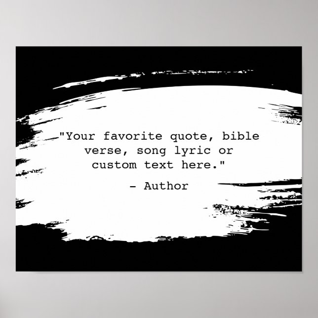 Erstellen Sie Ihren eigenen Pinselstrichstrich mit Poster (Vorne)