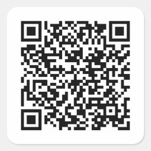 Erstellen Sie Ihren eigenen QR-Code-Aufkleber Quadratischer Aufkleber