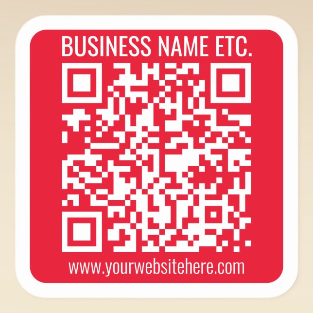 Erstellen Sie Ihren eigenen QR-Code mit Rahmen | R Quadratischer Aufkleber (Von Creator hochgeladen)
