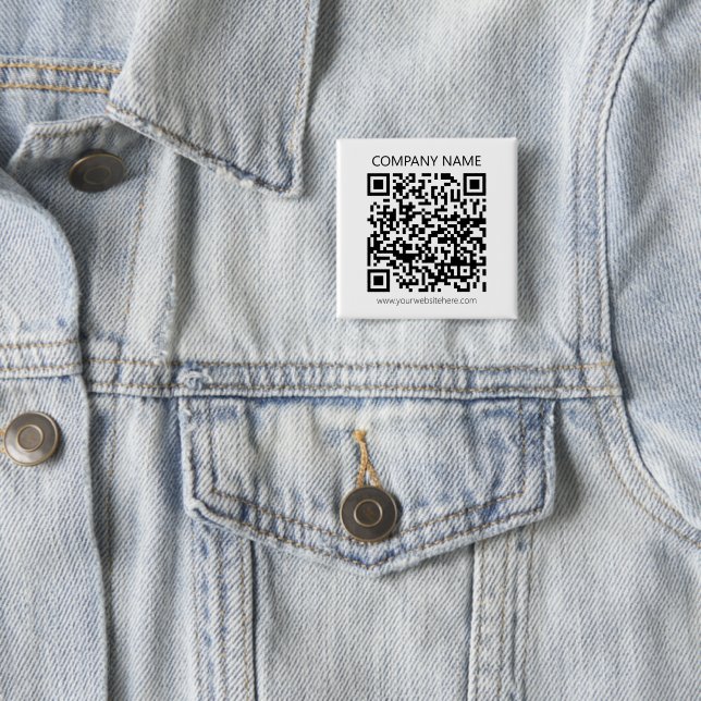 Erstellen Sie Ihren eigenen QR-Code | Schwarz und  Button (Beispiel)