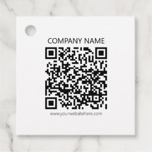 Erstellen Sie Ihren eigenen QR-Code   Schwarz und  Geschenkanhänger