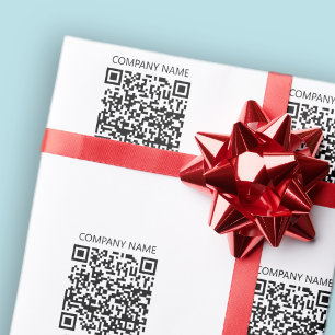 Erstellen Sie Ihren eigenen QR-Code Schwarz und Geschenkpapier