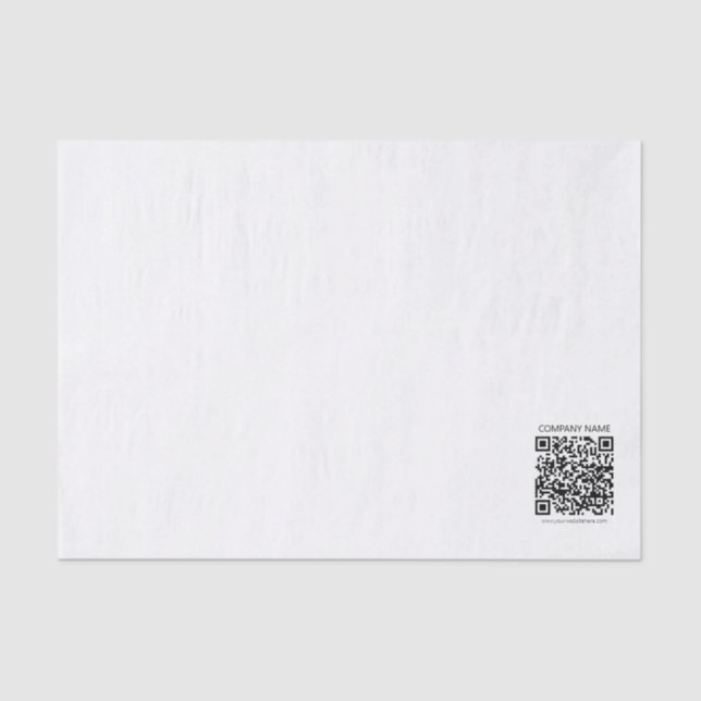 Erstellen Sie Ihren eigenen QR-Code | Schwarz und  Seidenpapier (Vorderseite)