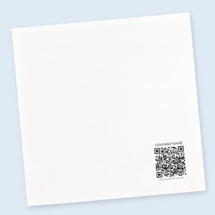 Erstellen Sie Ihren eigenen QR-Code Schwarz und Serviette