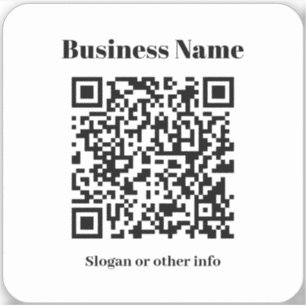 Erstellen Sie Ihren eigenen QR-Code   Schwarz/Weiß Aufkleber