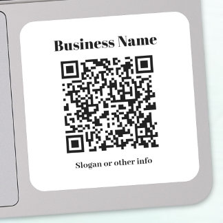 Erstellen Sie Ihren eigenen QR-Code | Schwarz/Weiß Aufkleber