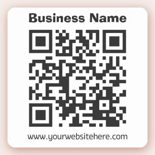 Erstellen Sie Ihren eigenen QR-Code   Schwarz/Weiß Aufkleber