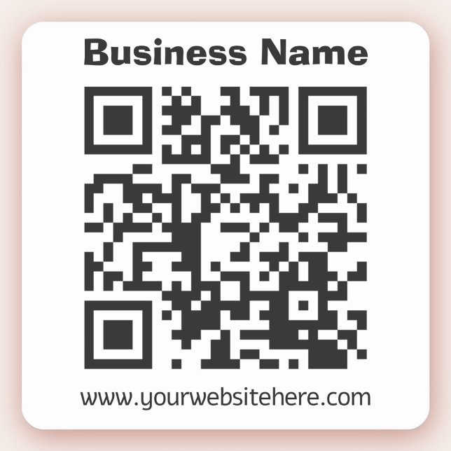 Erstellen Sie Ihren eigenen QR-Code | Schwarz/Weiß Aufkleber (Von Creator hochgeladen)