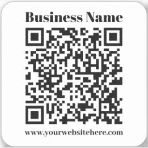 Erstellen Sie Ihren eigenen QR-Code   Schwarz/Weiß Aufkleber