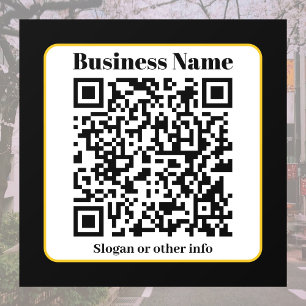 Erstellen Sie Ihren eigenen QR-Code   Schwarz-weiß Fensteraufkleber