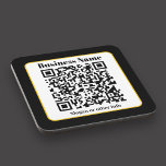 Erstellen Sie Ihren eigenen QR-Code | Schwarz-weiß Getränkeuntersetzer<br><div class="desc">Geben Sie einfach die URL Ihrer Webseiten ein,  um sofort einen scannbaren QR-Code zu erstellen.</div>