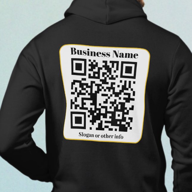 Erstellen Sie Ihren eigenen QR-Code | Schwarz-weiß Hoodie (Von Creator hochgeladen)