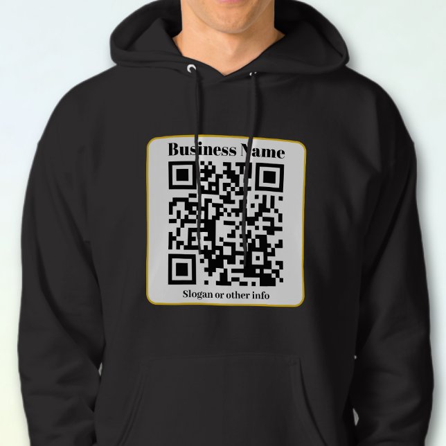 Erstellen Sie Ihren eigenen QR-Code | Schwarz-weiß Hoodie (Von Creator hochgeladen)