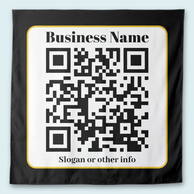 Erstellen Sie Ihren eigenen QR-Code | Schwarz-weiß Wandteppich (Von Creator hochgeladen)