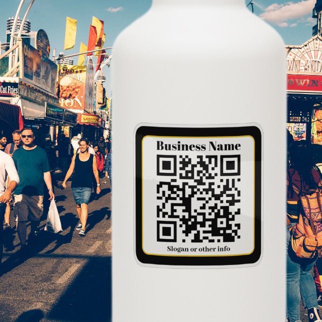 Erstellen Sie Ihren eigenen QR-Code | Schwarzes Go Aufkleber (Von Creator hochgeladen)