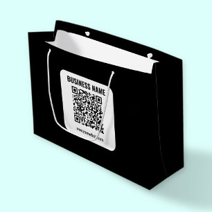 Erstellen Sie Ihren eigenen QR-Code Transparent Große Geschenktüte