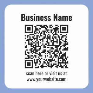 Erstellen Sie Ihren eigenen QR-Code Transparent Quadratischer Aufkleber