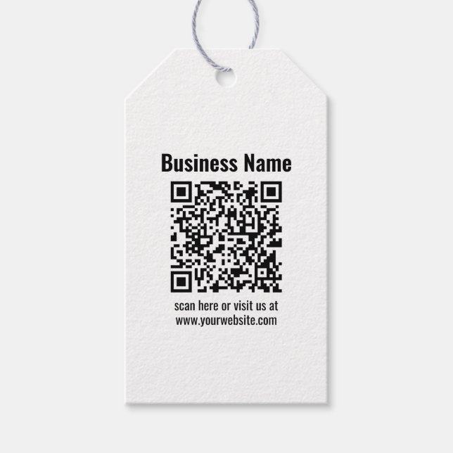 Erstellen Sie Ihren eigenen QR-Code | Transperant Geschenkanhänger (Vorderseite)