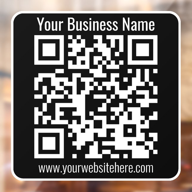 Erstellen Sie Ihren eigenen QR-Code und Ihre Infor Fensteraufkleber (Blatt 2)