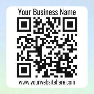 Erstellen Sie Ihren eigenen QR-Code und Ihre Infor Fensteraufkleber