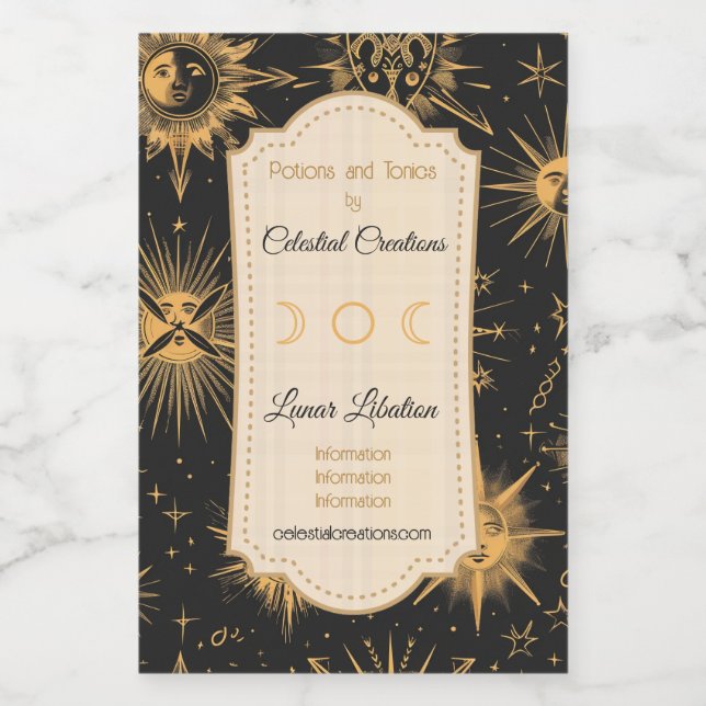 Erstellen Sie Ihren eigenen Raum Anomolies Celesti Weinetikett (Einzelnes Label)