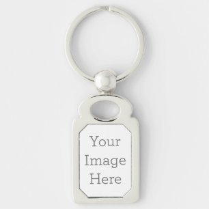 Erstellen Sie Ihren eigenen Rectangle Metal-Schlüs Schlüsselanhänger