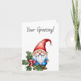 Erstellen Sie Ihren eigenen Red & Blue Weihnachtsg Feiertagskarte