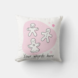 Erstellen Sie Ihren eigenen Retro Gingerbrett Pink Kissen