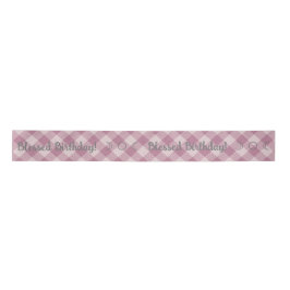 Erstellen Sie Ihren eigenen rosa Gingham Satinband