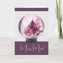 Erstellen Sie Ihren eigenen rosa Kristallball Karte