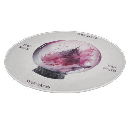 Erstellen Sie Ihren eigenen rosa Kristallball Schneidebrett