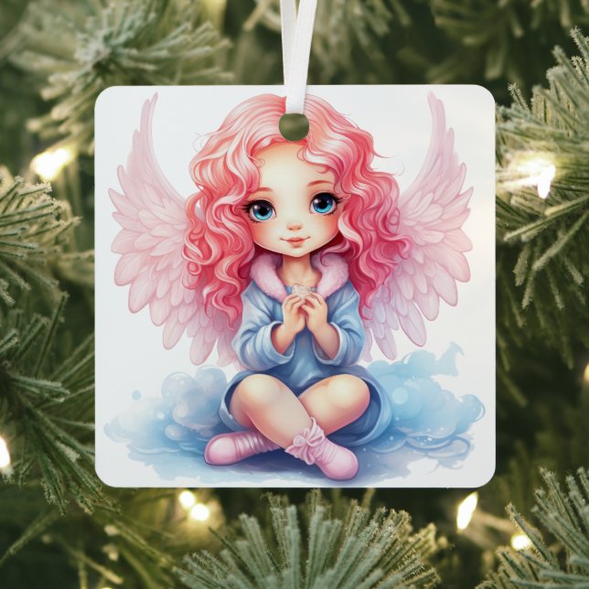 Erstellen Sie Ihren eigenen rosa und blauen Weihna Ornament Aus Metall (InSitu)