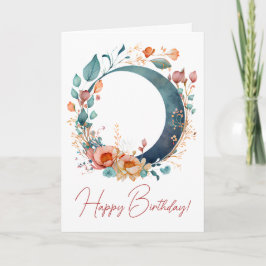 Erstellen Sie Ihren eigenen rosa und goldenen Blum Feiertagskarte