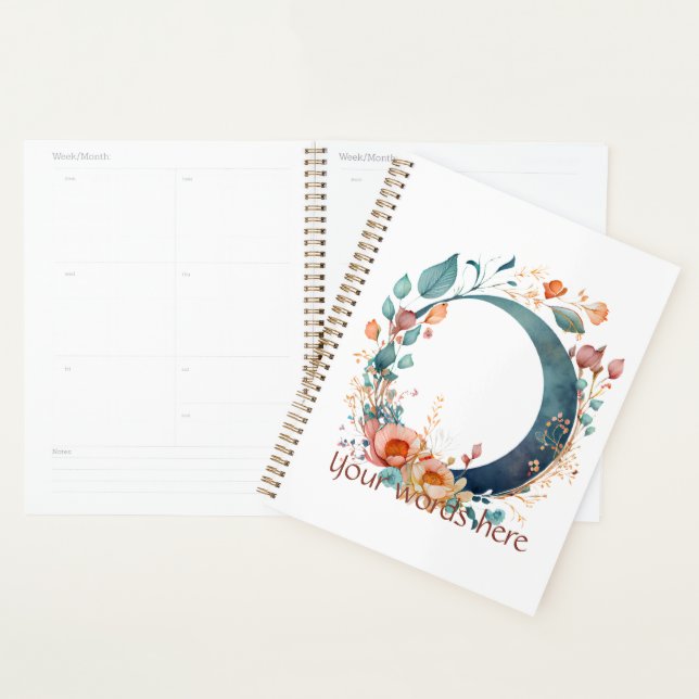 Erstellen Sie Ihren eigenen rosa und goldenen Blum Planer (Anzeige)