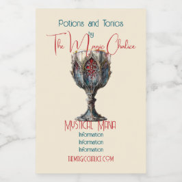 Erstellen Sie Ihren eigenen roten und blauen goldf Lebensmitteletikett