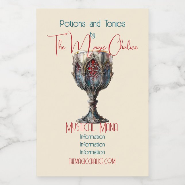 Erstellen Sie Ihren eigenen roten und blauen goldf Lebensmitteletikett (Einzelnes Label)