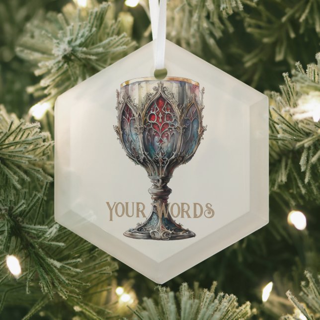 Erstellen Sie Ihren eigenen roten und blauen goldf Ornament Aus Glas (Insitu)